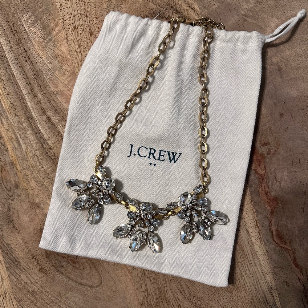 J Crew Crystal Statement Necklace